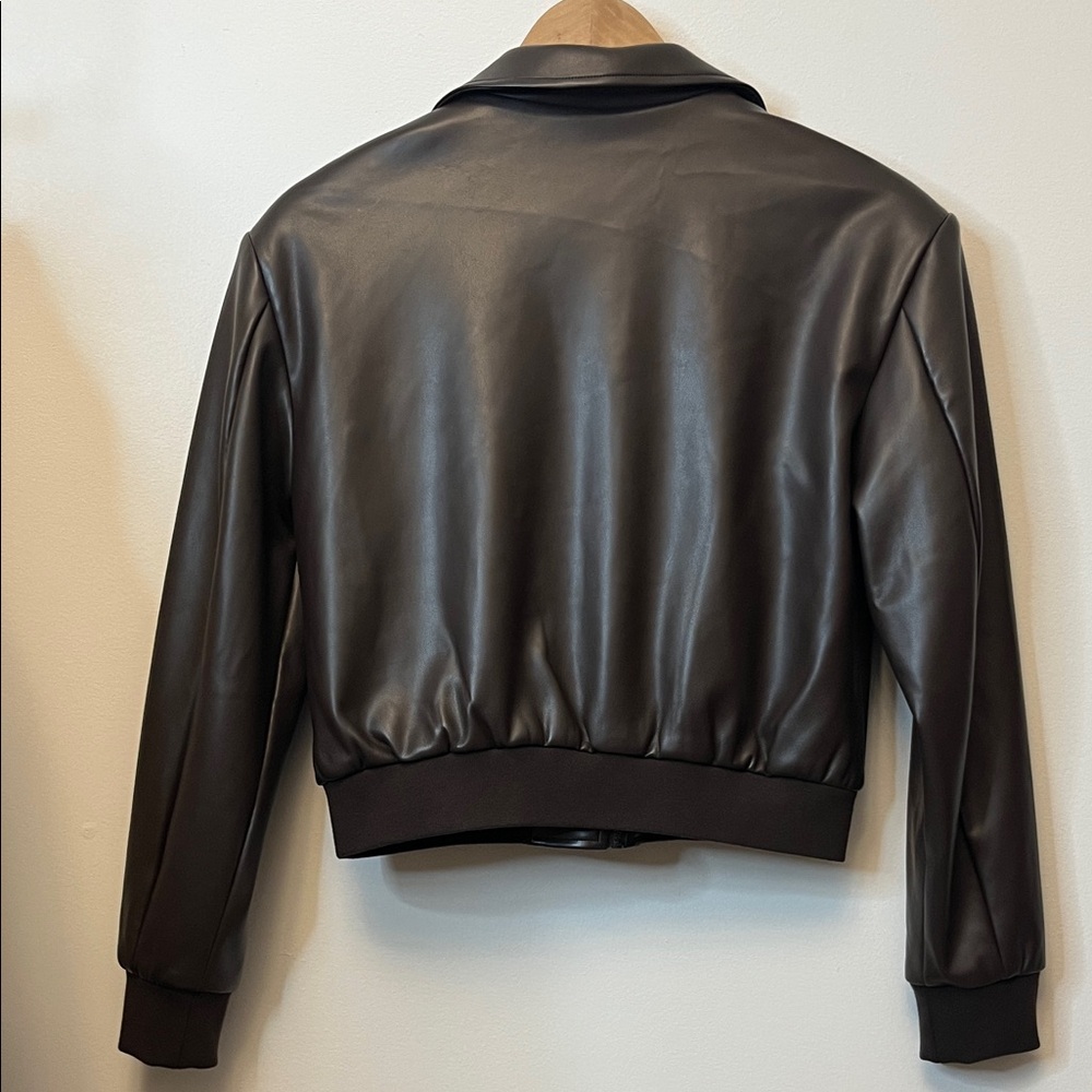 SOLD ✨Pure & Simple Faux Leather Jacket - Picture 6 of 7